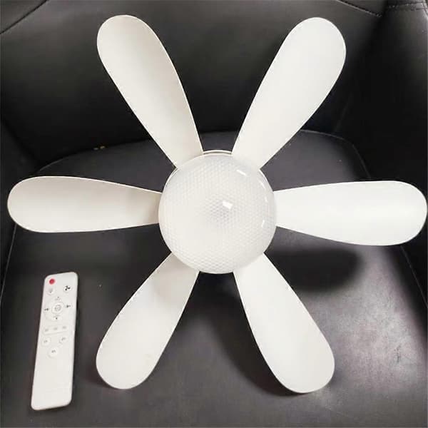 Moderne LED-takvifte med lys, dimmbar E27, soverom, stue, viftelampe 5 blade fan light