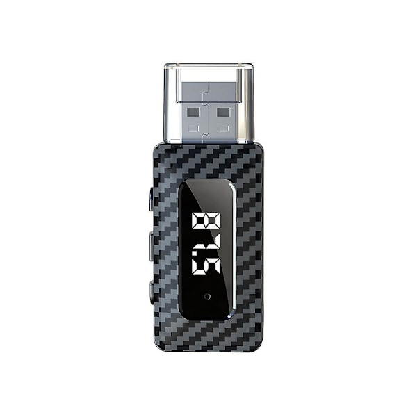 3-i-1 Bil Bluetooth 5.3 Sender Modtager Mini FM Sender Med LED Display Håndfri Opkald Bil Kit Trådløs AUX Audio Adapter Understøtter TF-kort