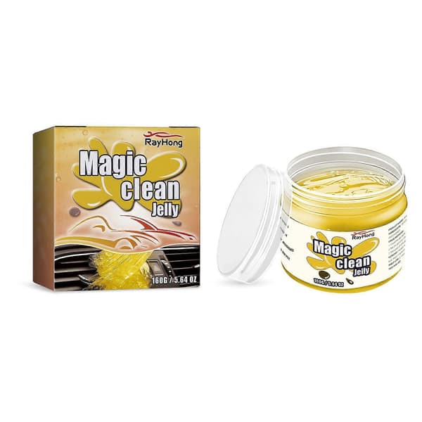 Magic Clean Jelly Bilinteriørrens - Vaskefri Genanvendelig Gel til Sæder, Ventilationsåbninger og Sprækker