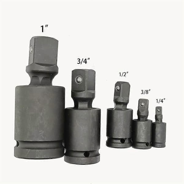 Ultimate Swivel Impact Socket Set, Cr-Mo 1/4\" 3/8\" 1/2\" Wobble Extension Set one-quarter