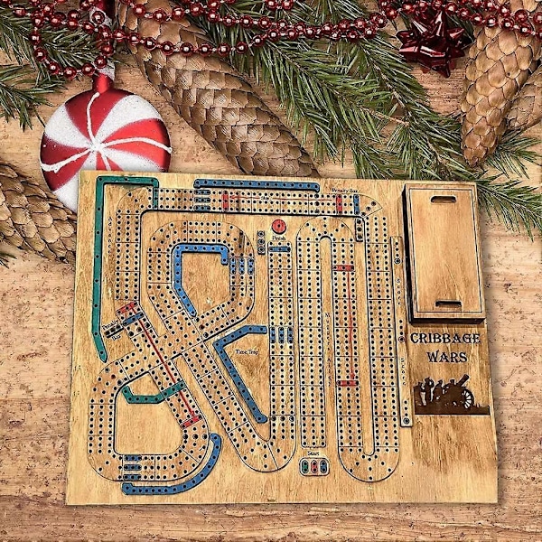 Cribbage Wars Brädspel, 2024 Nytt Trä Cribbage Brädspel Set