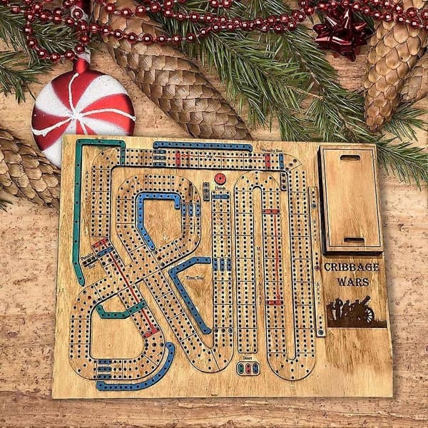Cribbage Wars Lautapeli, 2024 uusi puinen Cribbage-lautapelisetti