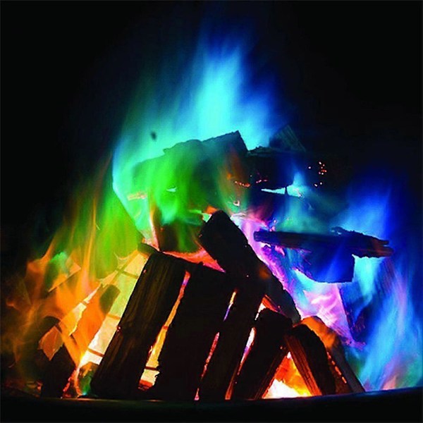 1~5 stk. 10g/15g/25g Mystisk Ildfarvet Magisk Flamme Til Bål Lejr Bål Fest Pejs Flamme Pulver Trick Pyroteknik 15g 1pc