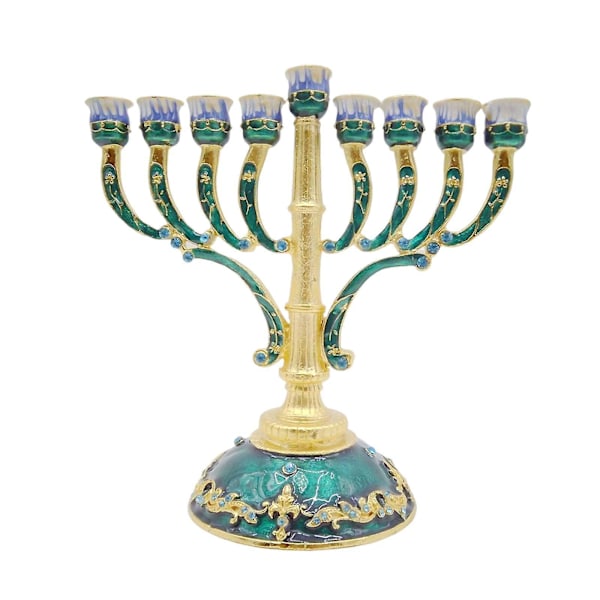 Europeisk stil retro Hanukkah Menorah-tillbehör prydnader