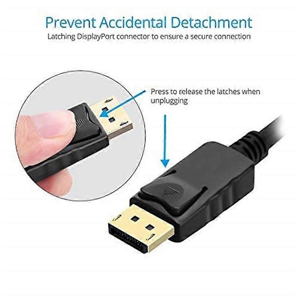 1080P DisplayPort till HDMI-kompatibel Adapter Hane DP till Hona HDMI-kompatibel Kabelkonverterare Video Audio för HDTV PC Projektor