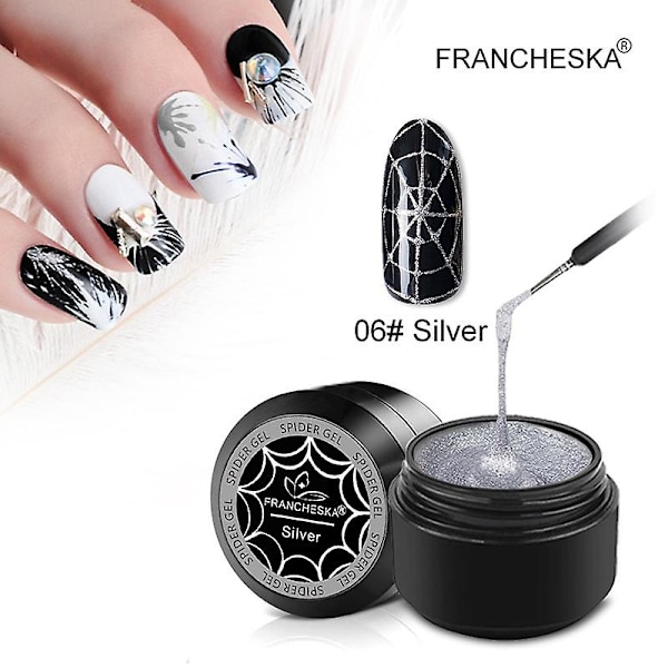 3D-målningsgel för spindelnägel, kreativ trådritning, nagelgelpolish, nagelkonst för manikyr a06
