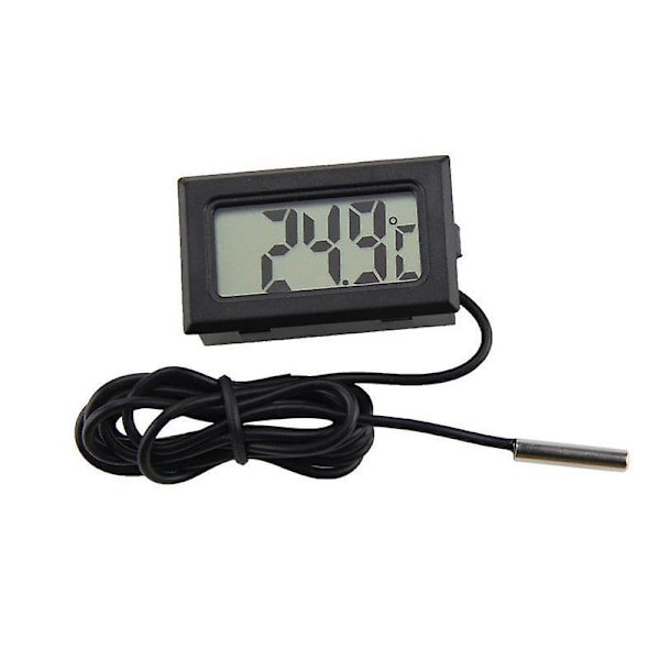 Digital LCD Display Termometer til Køleskabe, Frysere, Kølere, Chillere - Mini Indbygget Måleværktøj