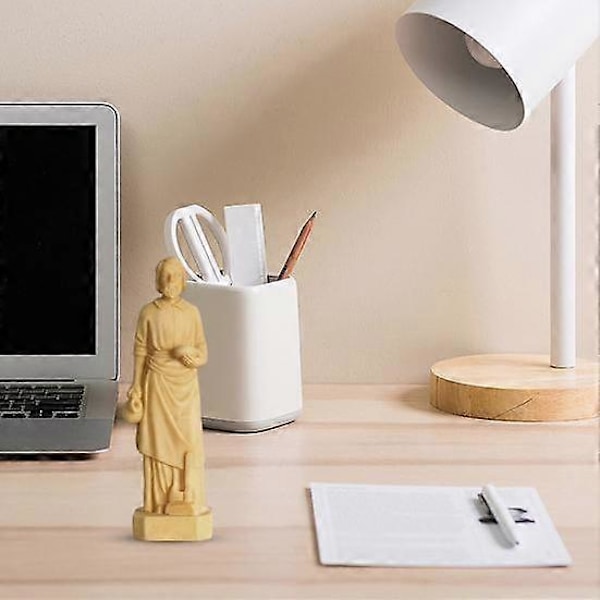 Sankt Josef Staty Snickare Josef Hus Säljande Välsignelse Resin Figur Skulptur Jesu Fader Skrivbordsdekoration Ornament Present