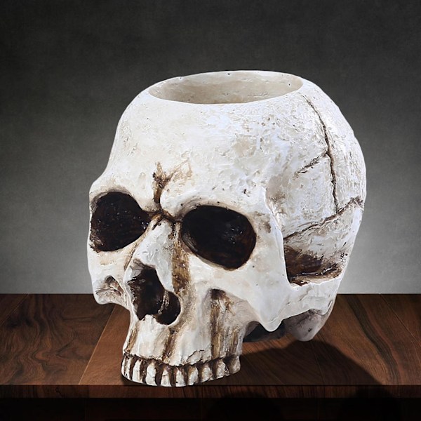 Crying Skull For Taper Holder Candelabrum Dinner Home Skeleton