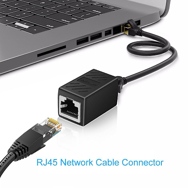 RJ45 LAN Naaras-Naaras Liitin RJ45 Ethernet-kaapeli Cat6 6A Cat5 5e Verkko LAN-sovitin Internet-liitin Jatke Laajennusmuunnin