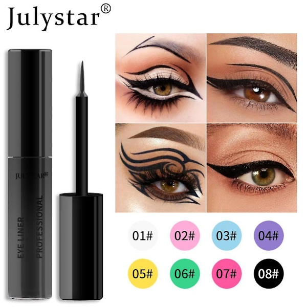 O.two.o 4 väriä 1,0 mm ultraohut eyeliner-geelikyna silmänrajauskynä  Sileä vedenpitävä valkoinen ruskea eyeliner-kynä Kosmetiikka Meikki