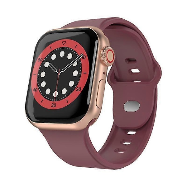 Silikoniranneke Apple Watchille 42mm 44mm 45mm 49mm 38mm 40mm 41mm 44 45mm rannekkeelle iwatch burgundy