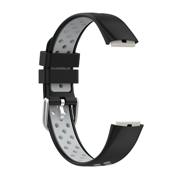 Silikonarmband för Fitbit Luxe black grey