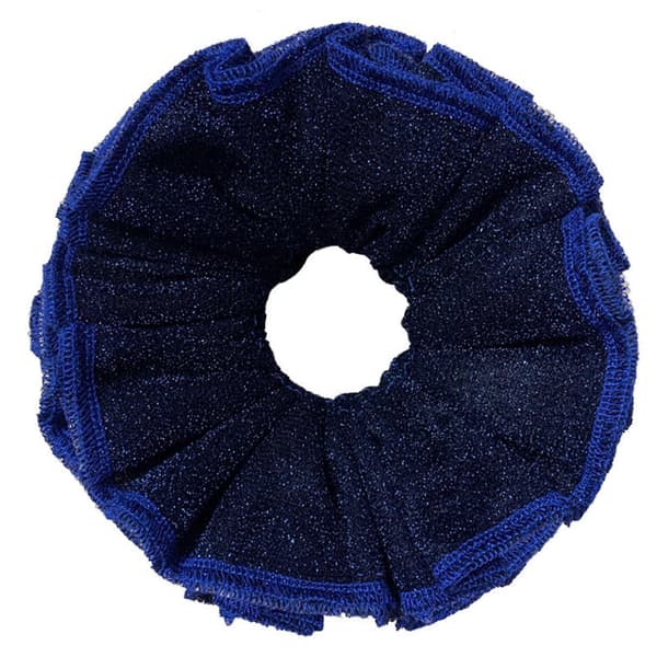Glitter Hårstrikker for kvinner Bun Hår Elastiske Hårringer Mørk Hårstrikk Hårstrikk Hestehale Hårholder Blå Blue