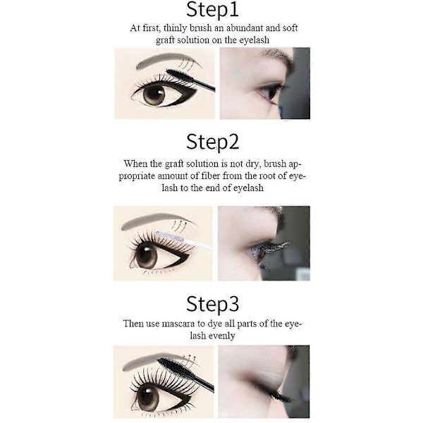 1-3 kpl 2-in-1 Vibely Mascara 5x Pidempi Vedenkestävä Kosmetiikka Luonnolliseen Pituuden ja Paksuuden Lisäämiseen Ei Ryppyjä Uusi 1pc