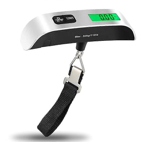 Elektronisk Bagasjeskala Bærbar Digital Reiseskala Koffertvekt Reiseskala Maks 50 kg Bakgrunnsbelyst LCD / Tarafunksjon for Arbeidsstasjon Hjemmebruk Shopp