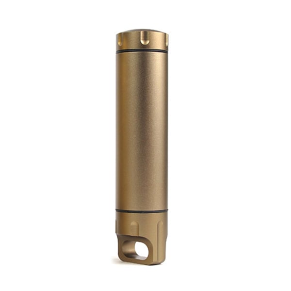 Portable Waterproof Capsule Seal Bottle Aluminum Alloy Outdoor Survival Pill Box Multifunctional