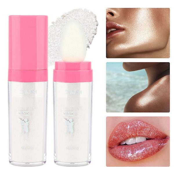 4 färger Fairy Powder Shimmer Contour Blush Powder 3dimensionell Reparerande Blush För Flicka Ansikte Kropp Läppar Hår Kropp Glitter Make 01 1pc