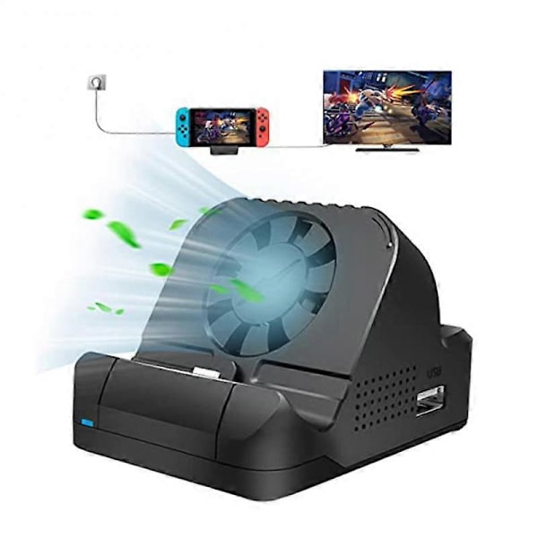 Bærbar Multifunktionel TV-Projektor Opladningsdock Kit Med Køleblæser USB 3.0 Port Til Switch NINTENDO SWITCH OLED Konsol