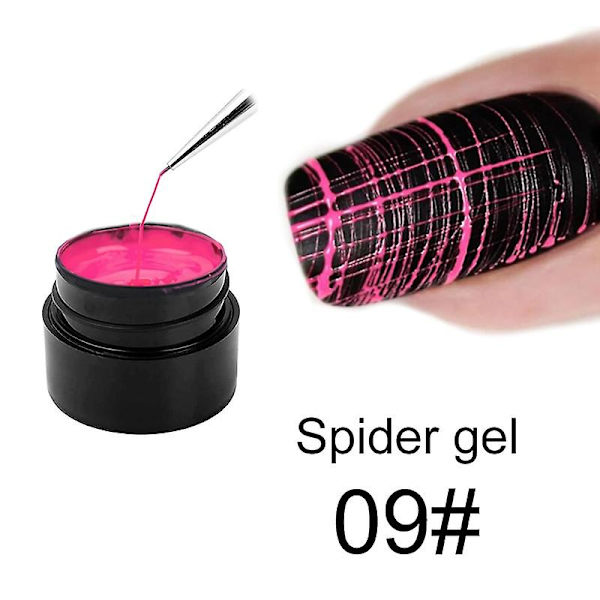 3D-maalaus Spider Nails -geeli luova lankavetokynsinauha -geeli kynsien taiteeseen manikyyriin c09