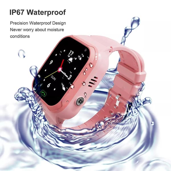 4G Barn Tracker Smartwatch SIM LBS/WiFi/GPS Position HD Kamera SOS Samtal Klocka blue