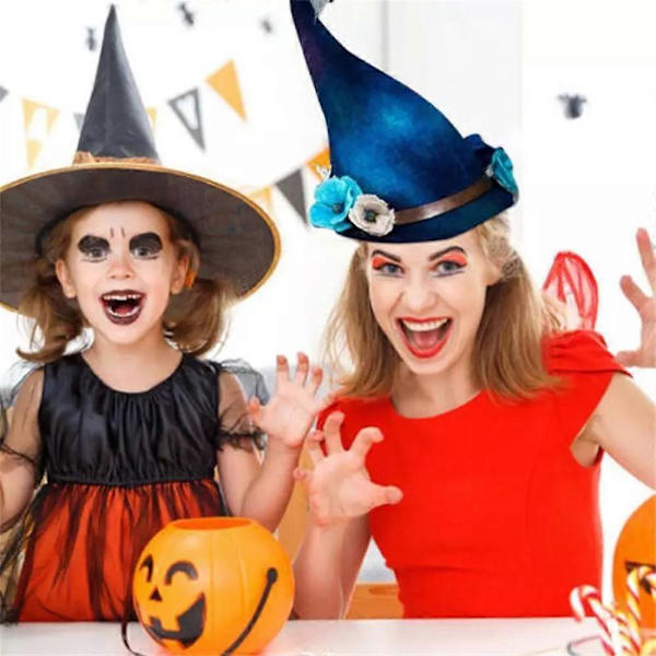 Halloween Party Filt Heks Hat Justerbar Party Heks Hat Cosplay Prop Hot style 2