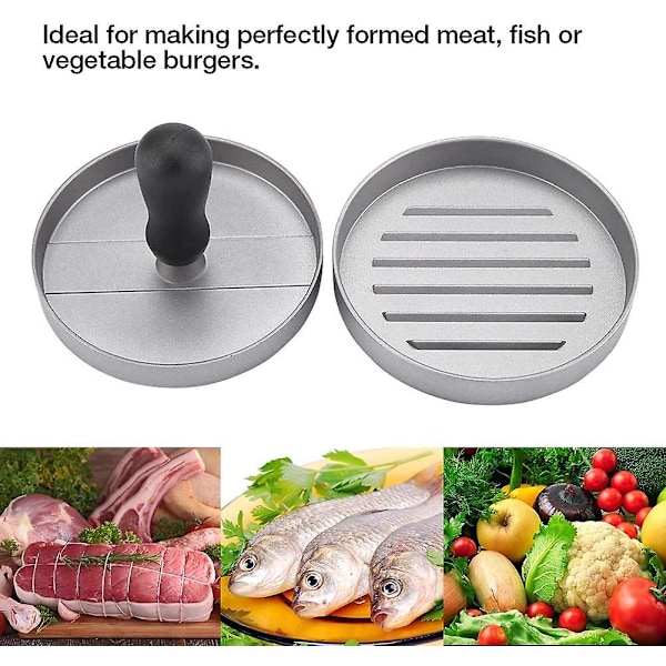 3 i 1 Burgerpresse, Burger Patty Presse, Hamburgerpresse Patty Maker, Fyldt