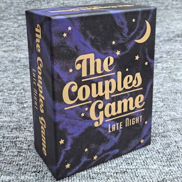 Engelska versionen av The Couples Game Late Night Party-spelet för par att spela med sin partner