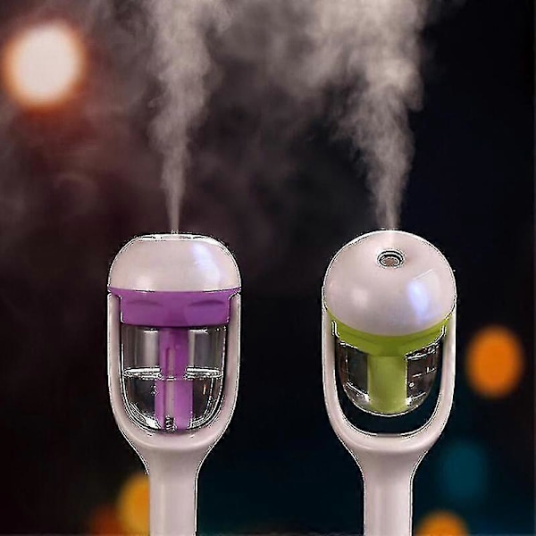Mini Luftfuktare, Färgglad Söt Mini Luftfuktare, USB Laddningsfunktion, Super Tyst(haoyi)-b