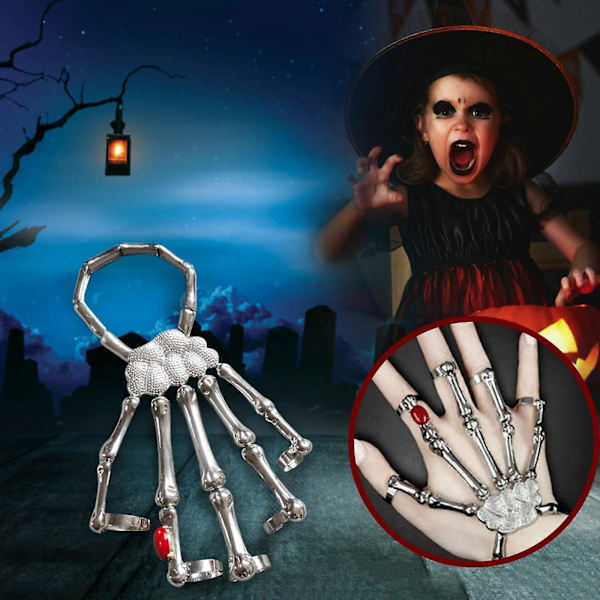 Luuranko Käsirengas Suunnittelu Yökerho Asusteet Halloween Kallo Leikki