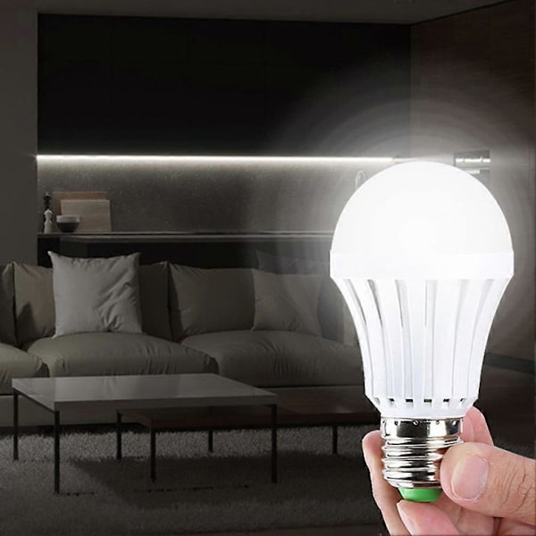 LED Nödljus Led Glödlampa E27 Ledlampa 5/7/9/15W Uppladdningsbart Batteri Belysningslampa För Utomhusbelysning Bombillas Ficklampa 7w