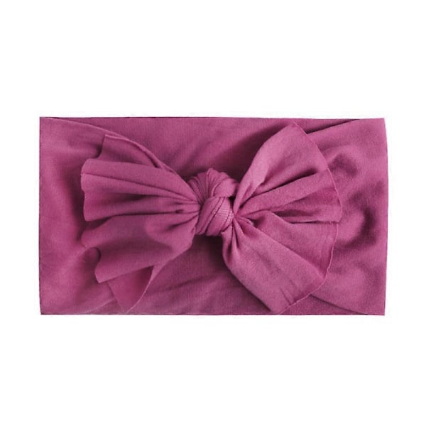 Babykaninhuvudband Elastiskt Rosett Hårband Flickor Rosett Nyfödda Bågar Barn color10