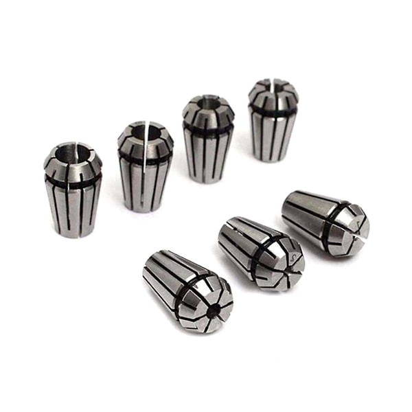 15 kpl ER11 Tarkkuusjousiholkkisarja CNC-kaiverrusjyrsinkoneen sorvin istukkatyökaluun 1,0 mm - 7,0 mm ja 1/4