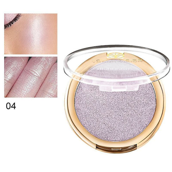 Glitter Shiny Meikkipuuteri Highlighter Blush Plate Shimmer High Gloss Contouring Palette Hieno Sileä Puuteri Kirkastava Ihonväri 03 highlight