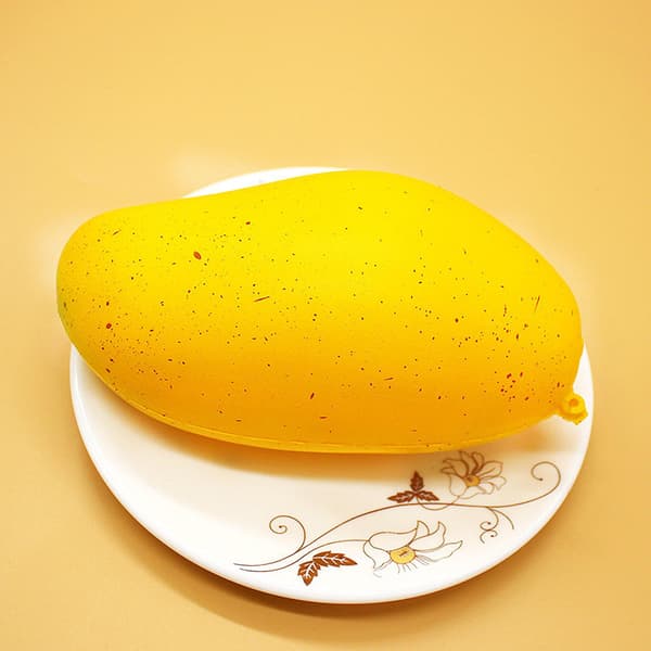 Långsam Leksak Simulerad Mango Frukt Avkoppling Stressboll Leksak Barnpresent