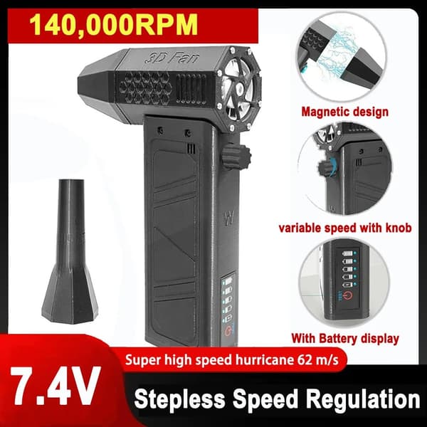 Mini Turbo Jetfläkt Bärbar Luftblåsare