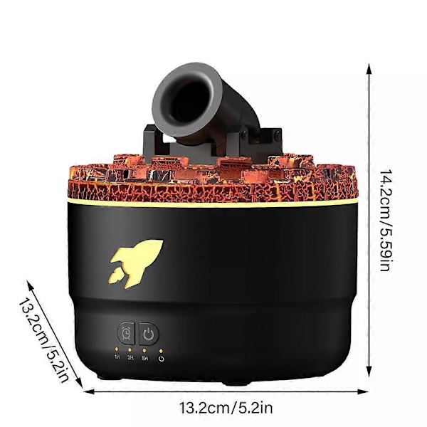 Cannon Blast Aroma Luftfugter, Cannon Blast Tårn Aromaterapi Luftfugter black uk plug