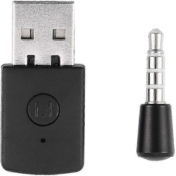 PS4 Bluetooth Adapter - Mini USB 4.0 Bluetooth Headset Adapter Mini Trådløs Mikrofon Bluetooth Dongle USB Adapter til PS4 Trådløst Headset
