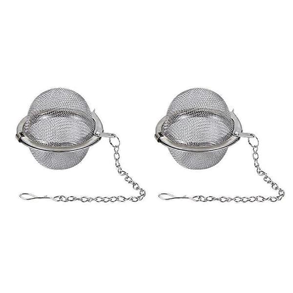 Teekugle Si-Infuser - Pakke med 5 - Rustfrit Stål Mesh Filter Urte Krydderi 2pcs
