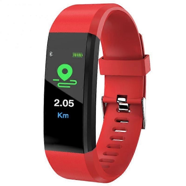 115Plus M5 Smart Armbånd Sports Pedometer Klokker Fitness Løping Gå Sporing Hjertefrekvens Pedometer Smart Band for IOS Android blue