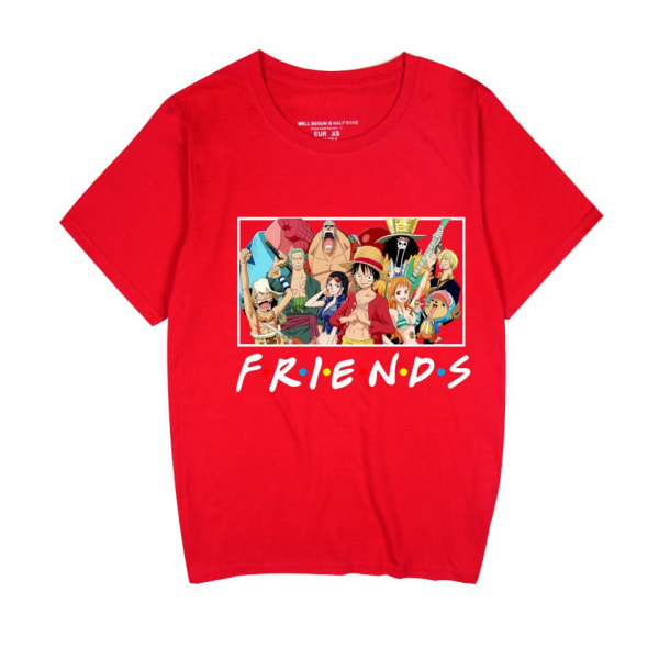 One Piece RED version anime kortärmad lös one piece trendig T-shirt XL