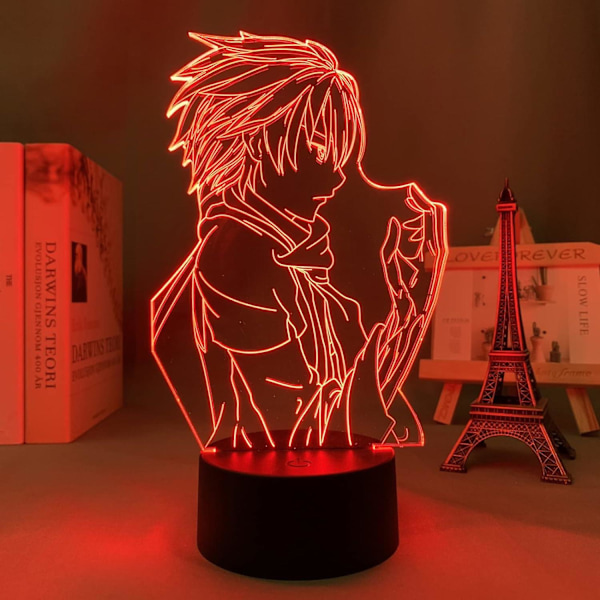 Guilty Crown Ouma 3D LED Lampe til Soveværelse Dekorativ Natlampe Fødselsdagsgave Værelse Bord LED Lys Anime Guilty Crown