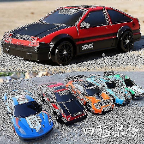 2.4g Drift RC Bil 4wd RC Drift Bil Leke Fjernstyrt Gtr Modell Ae86 Kjøretøy Bil RC Racing Bil Leke For Barn Gaver bugatti-1battery