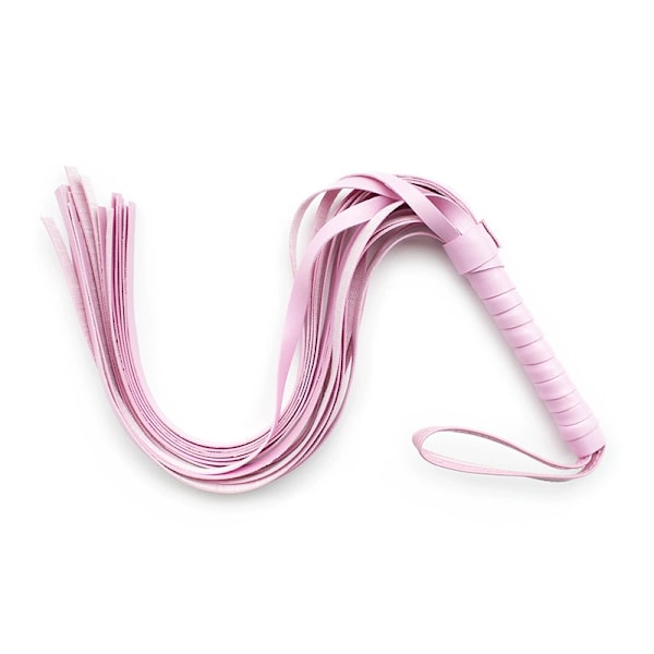 Bondage læderpisk alternativt legetøj til kvinder pink
