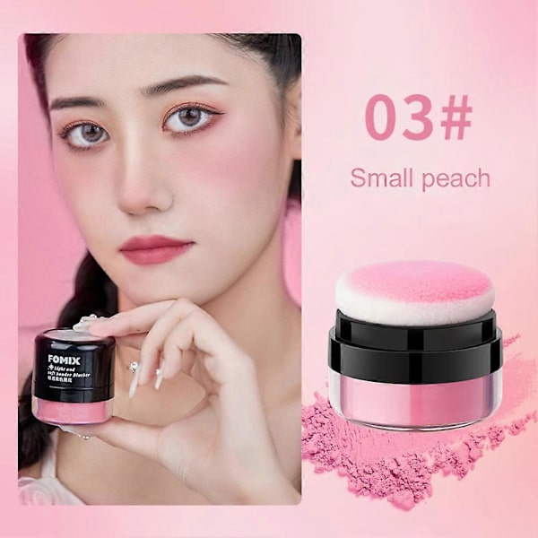 Ansigtspude Blusher Pulver Kind Nærende Opklarende Hudfarve Blush 2