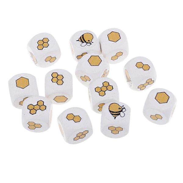 12 kpl 20x20x20 mm Valkoiseksi Maalatut Puusta Valmistetut Noppakupit Pyöristetyillä Kulmilla Lasten Leikkikalut Peli 6-Sivuinen Noppa Tukkumyynti Perhepeli Sopii Erinomaisesti Koristeluun ja Käsitöihin
