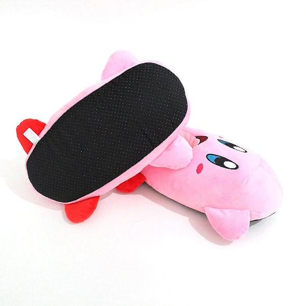 Rosa Stjärna Kirby Tofflor Anime Plysch Tofflor Hem Bomulls Skor Varma Inomhus Hushållstofflor