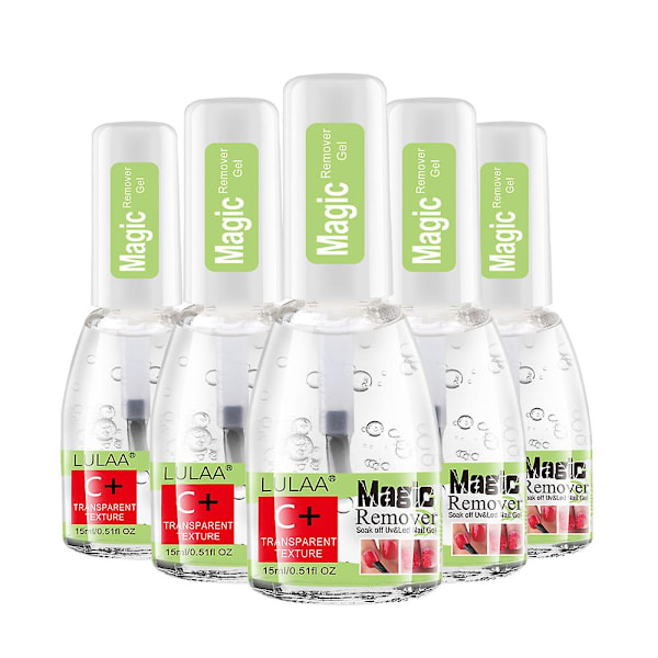 15ml magisk hurtigfjerner neglelakkfjerner UV-gellakkfjerner slett matt primer akrylbase
