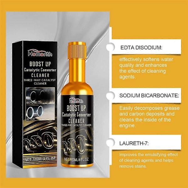 Boost Up Vehicle Engine Catalytic Converter Cleaner DeepCleaning Multipurpose 3pcs