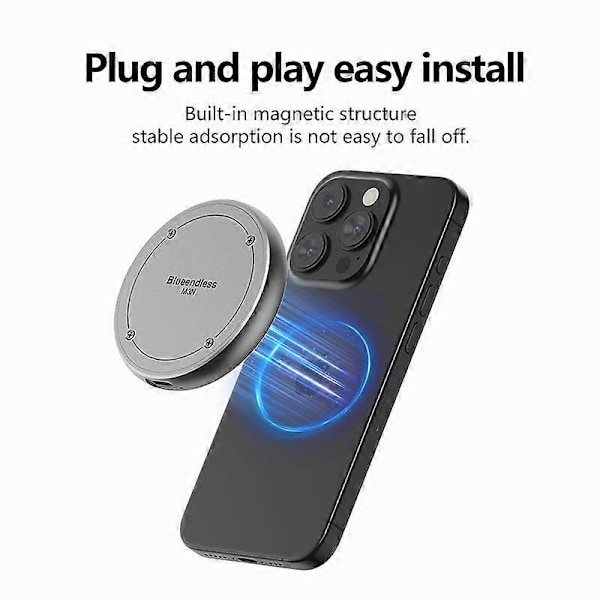 Magnetisk M.2 2230/2242 NVMe SSD-kabinett Magsafe SSD-etui USB C 3.2 Gen2 til NVMe PCI-E for iPhone 15 Pro Max ProRes MacBook